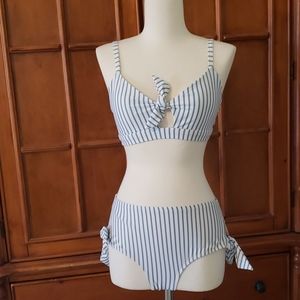 Albion Breezy striped tie bikini